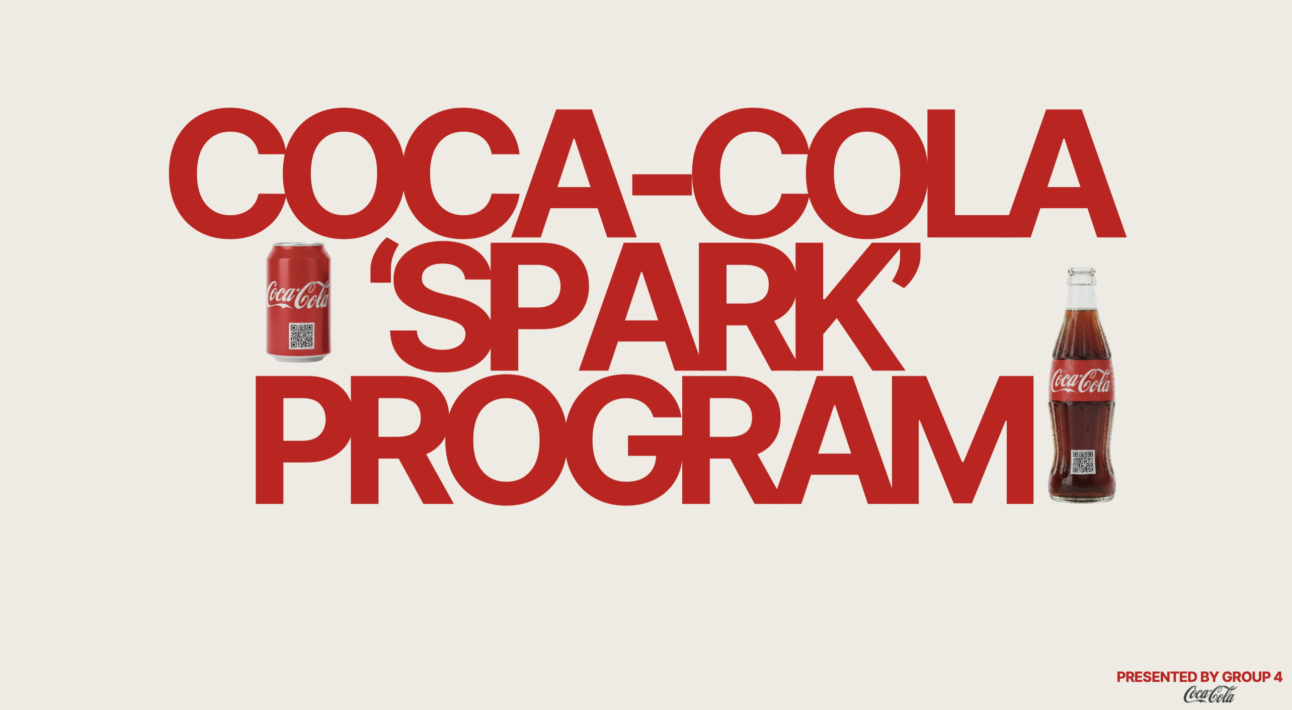 Coca-Cola 'Spark' Program title slide